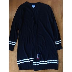 Cincinnati Bearcats Varsity Stripe Open Cardigan